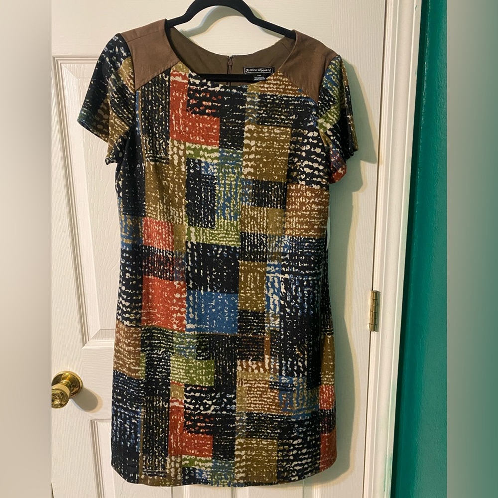 Jessica Howard Multicolor Patchwork Dress‎